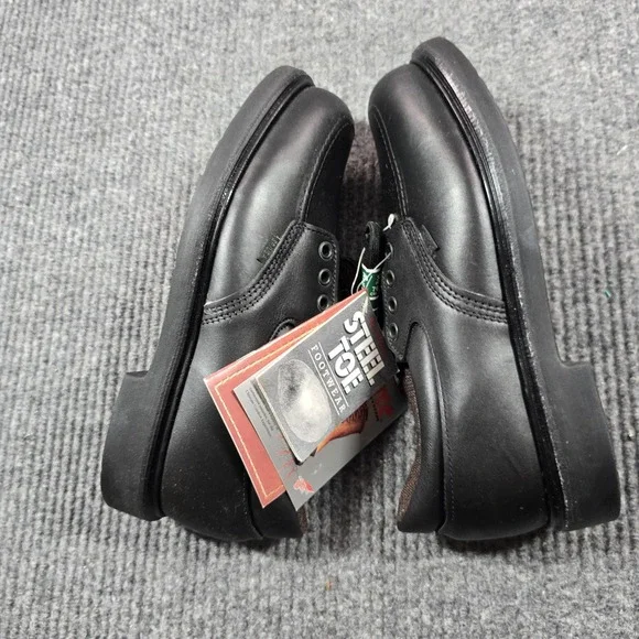 Red Wing Steel Toe Oxford Work Shoes Mens Size 7 D‎ Black SuperSole Made USA NEW